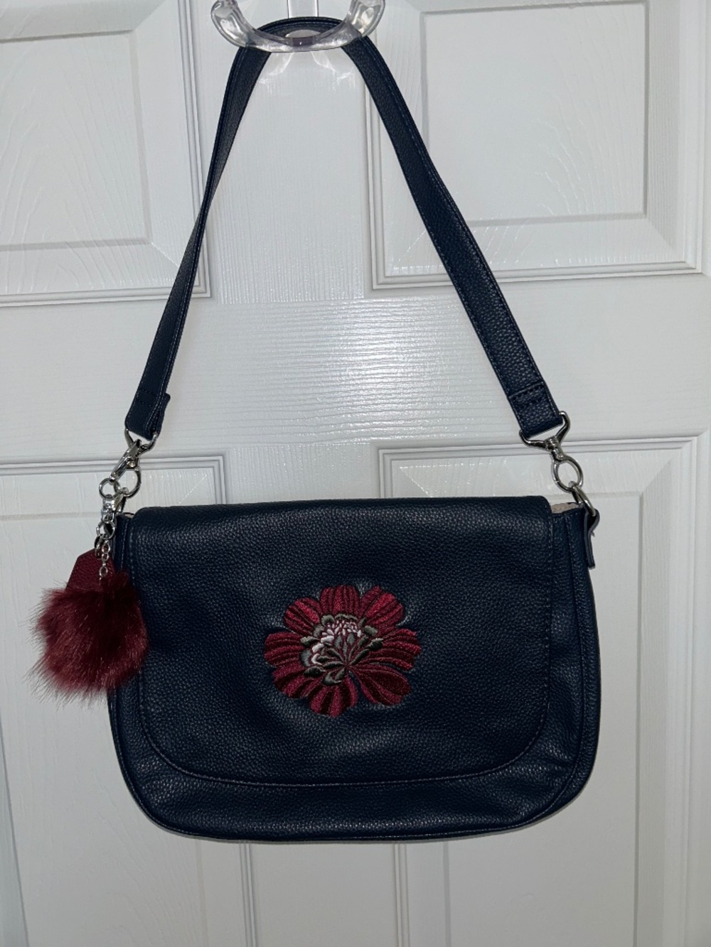Thirty-One Classic Purse - Navy Pebble